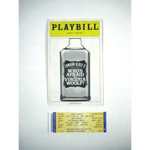 Who's Afraid Virginia Woolf Playbill 2013 Booth Theater Ticket Ads Amy Morton